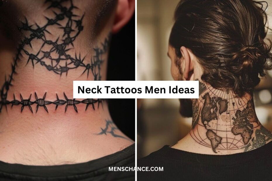 Neck Tattoos Men Ideas