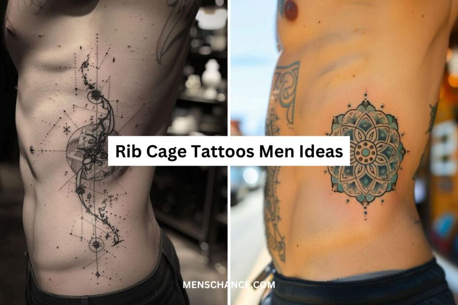 Rib Cage Tattoos Men Ideas